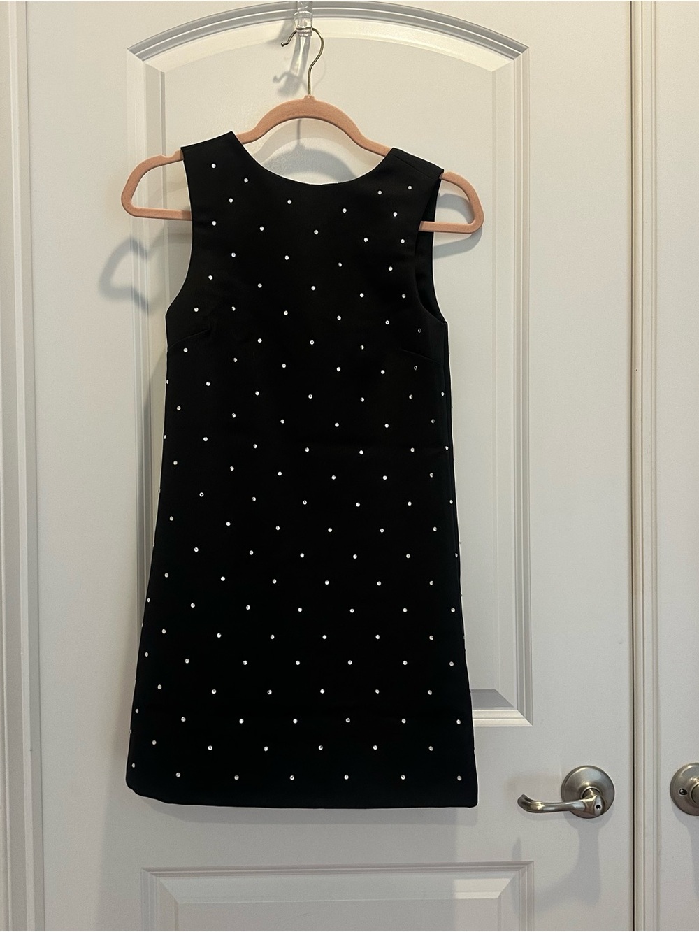 H&M Black Sleeveless Mini Dress with White rhinestones
